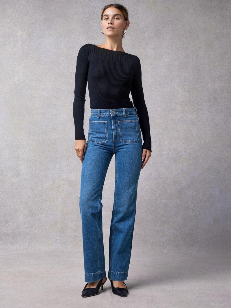 Rouje Belleville Jeans Blå | Norge_P71474