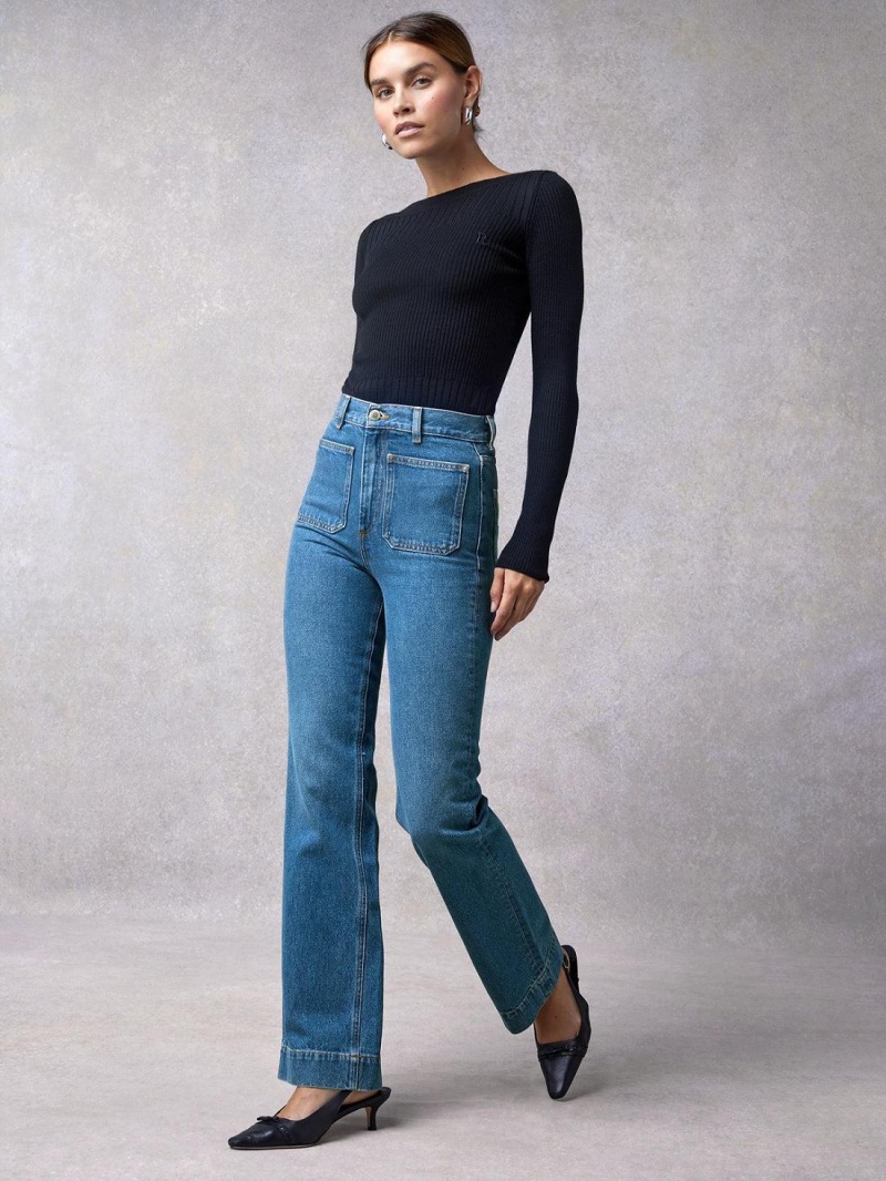Rouje Belleville Jeans Blå | Norge_P71474