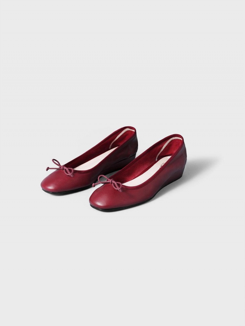 Rouje Coline Ballerinas Sko Burgunder | Norge_P21628