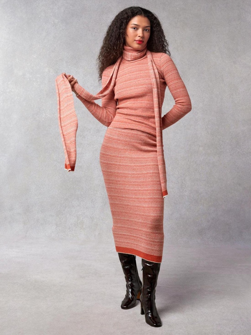 Rouje Corentin Scarf Strikkevarer Rosa | Norge_P64260